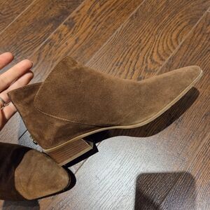Brown Suede Ankle Boots